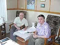И.И. Гудилин и В.Н. Дементьев во время работы над монографией